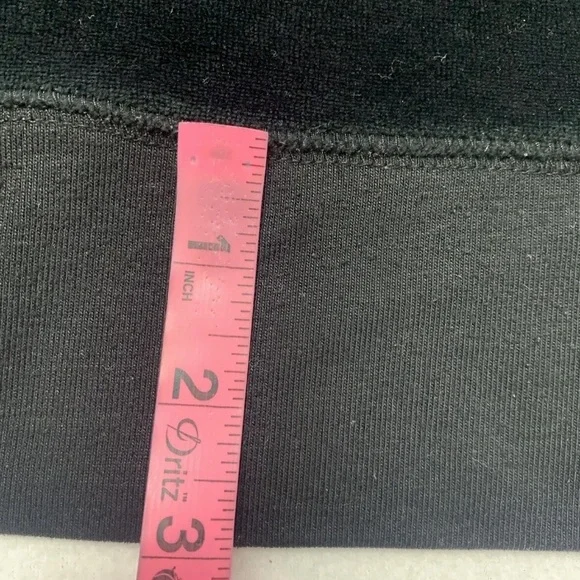 Y2K Vintage BCBG MaxAzria Velour Embellished Black Track Jacket Women Sz Large - Picture 12 of 13